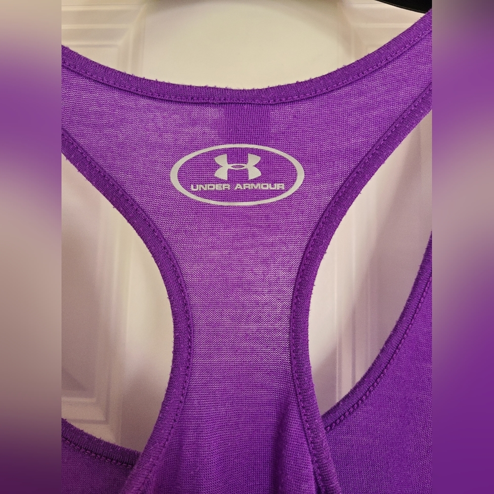 Under Armour Racerback Tank Top Size Small - Picture 3 of 6